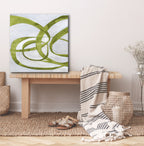 Abstract Chartreuse - Gallery Wrapped Canvas