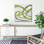 Abstract Chartreuse - Gallery Wrapped Canvas