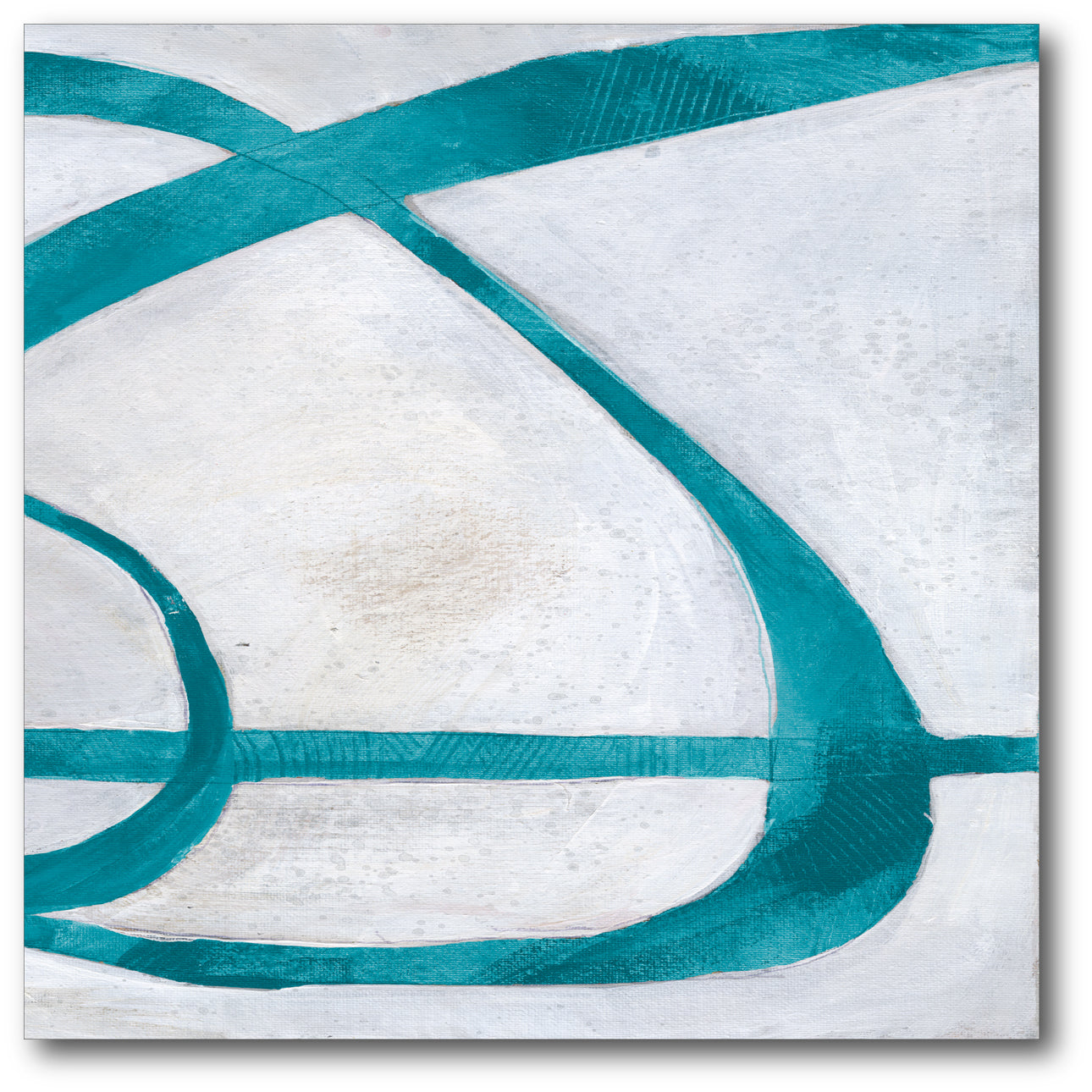 Abstract Turquoise - Gallery Wrapped Canvas
