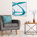 Abstract Turquoise - Gallery Wrapped Canvas
