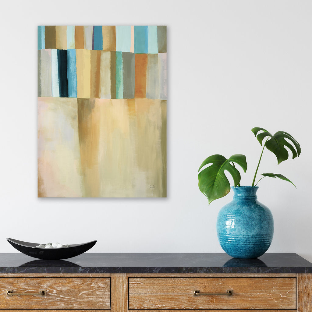 Coastal Stripes I - Gallery-Wrapped Canvas Wall Art