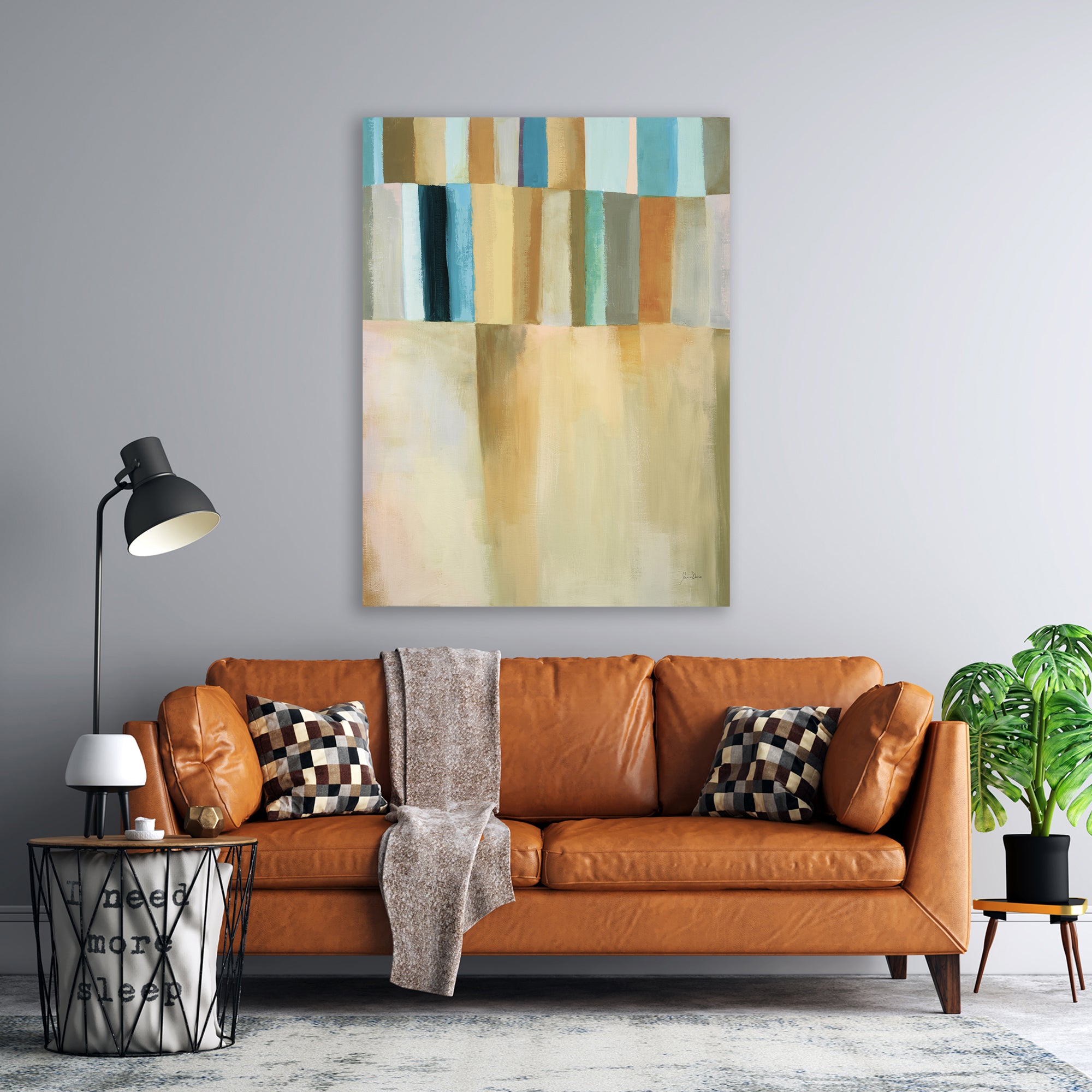 Coastal Stripes I - Gallery-Wrapped Canvas Wall Art