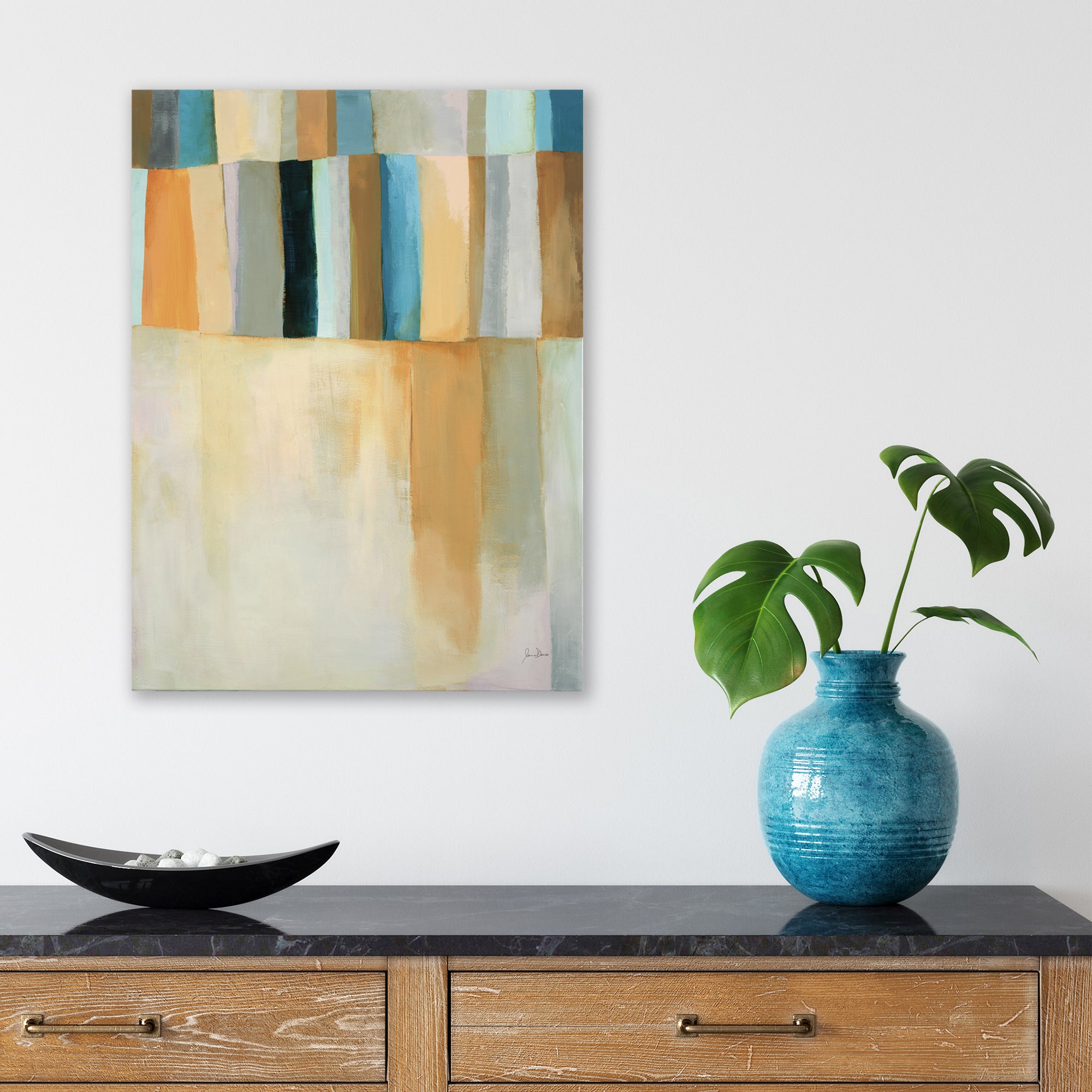 Coastal Stripes II - Gallery-Wrapped Canvas Wall Art