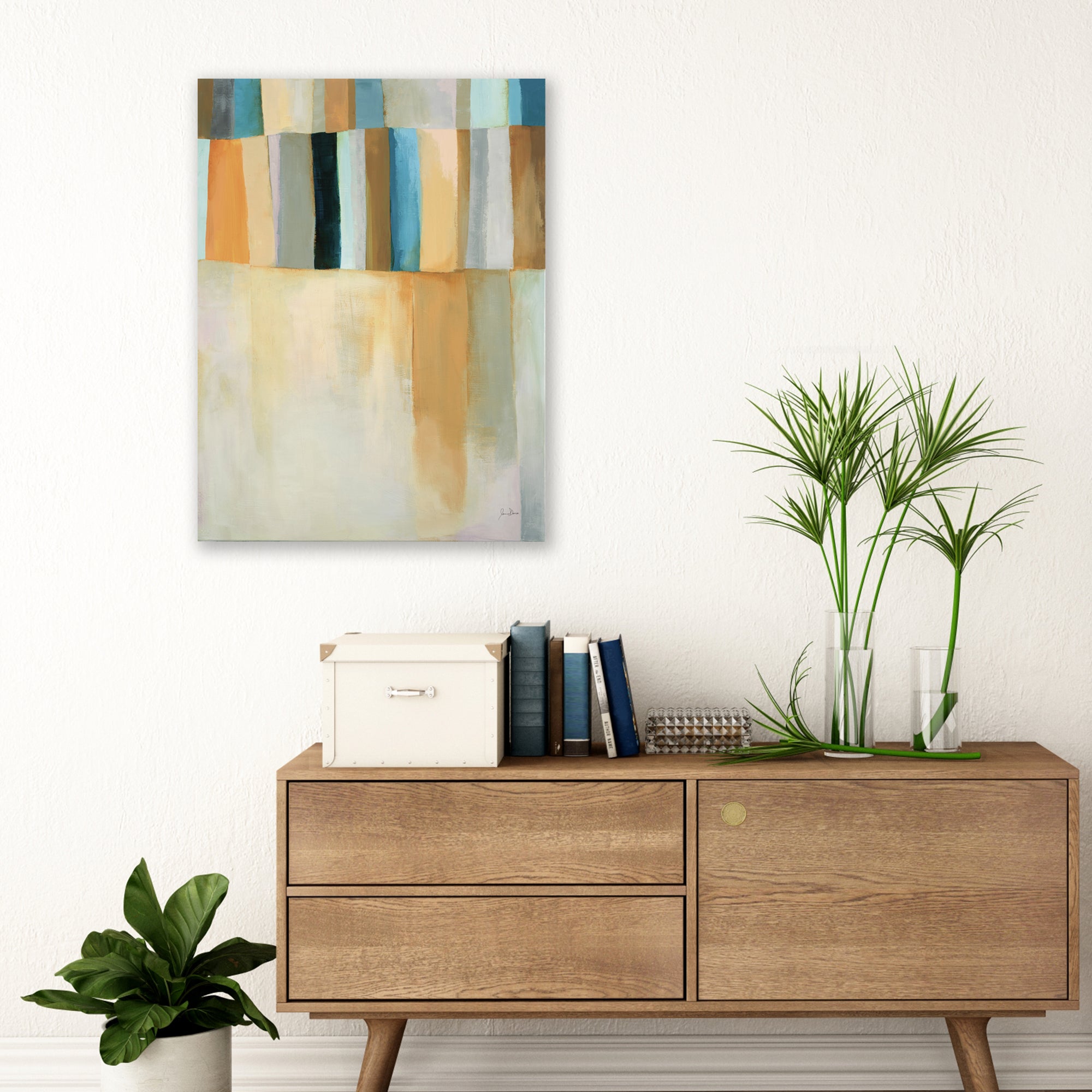 Coastal Stripes II - Gallery-Wrapped Canvas Wall Art