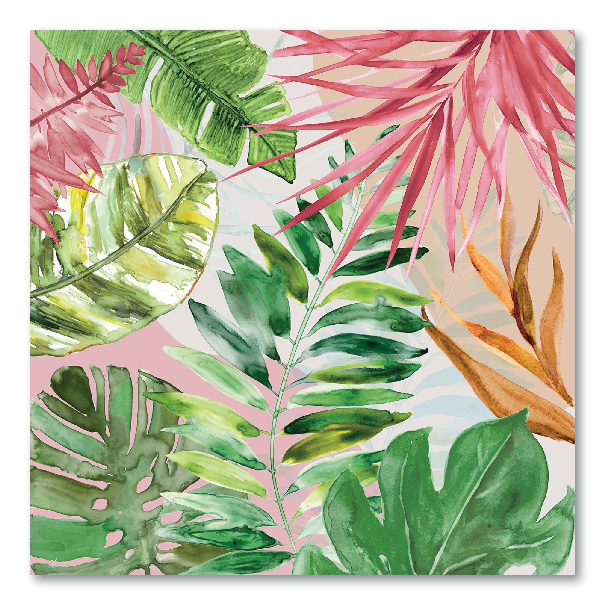 Hot Tropics II Gallery-Wrapped Canvas Wall Art