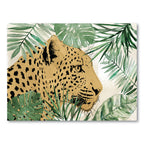Palm Leopard I Gallery-Wrapped Canvas Wall Art