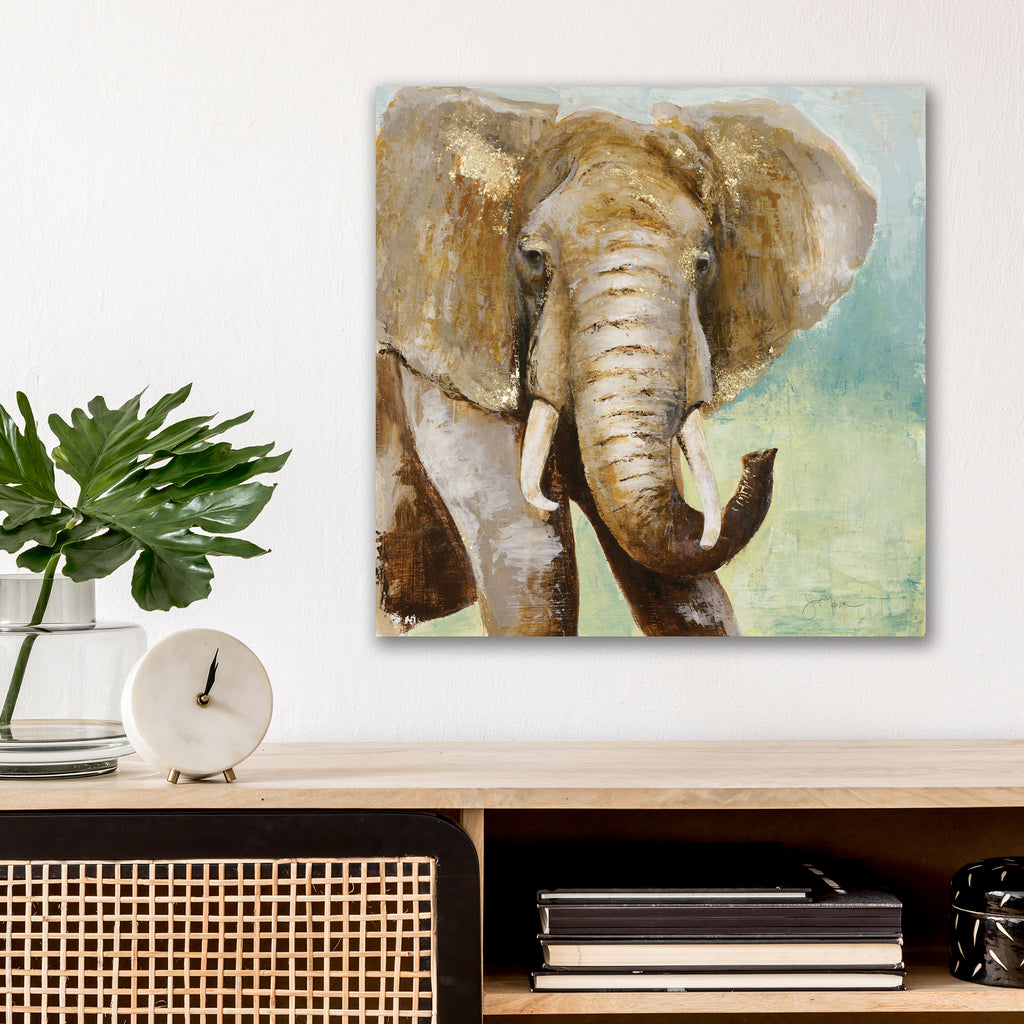 Painterly Elephant - Gallery Wrapped Canvas