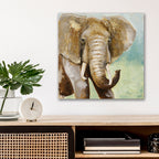 Painterly Elephant - Gallery Wrapped Canvas