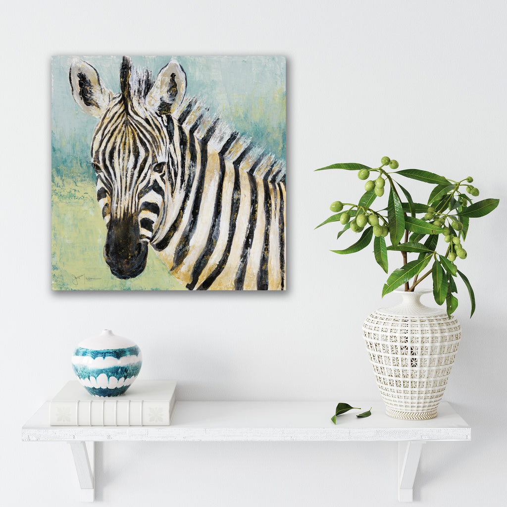 Painterly Zebra - Gallery Wrapped Canvas