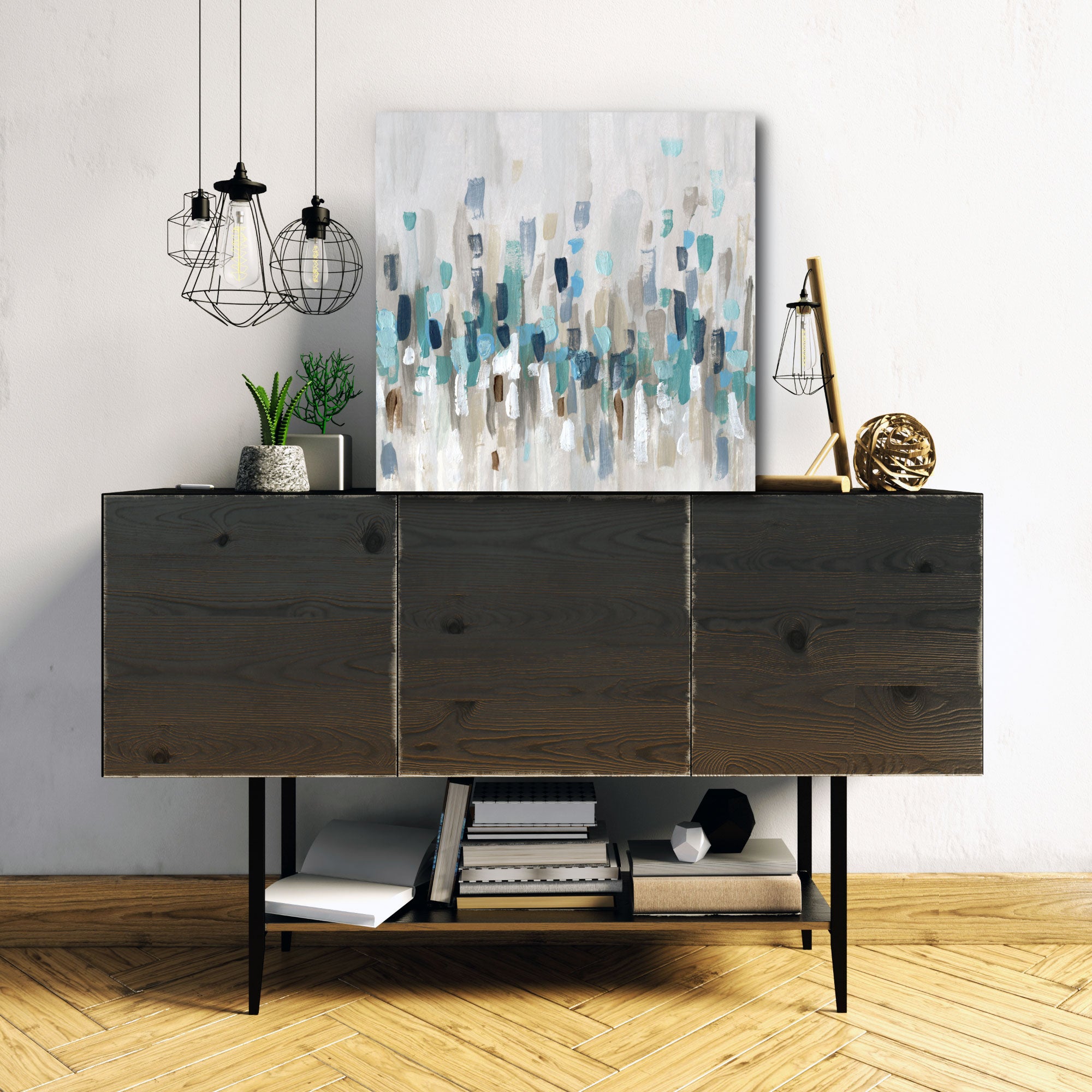 Staccato Blue I - Gallery Wrapped Canvas