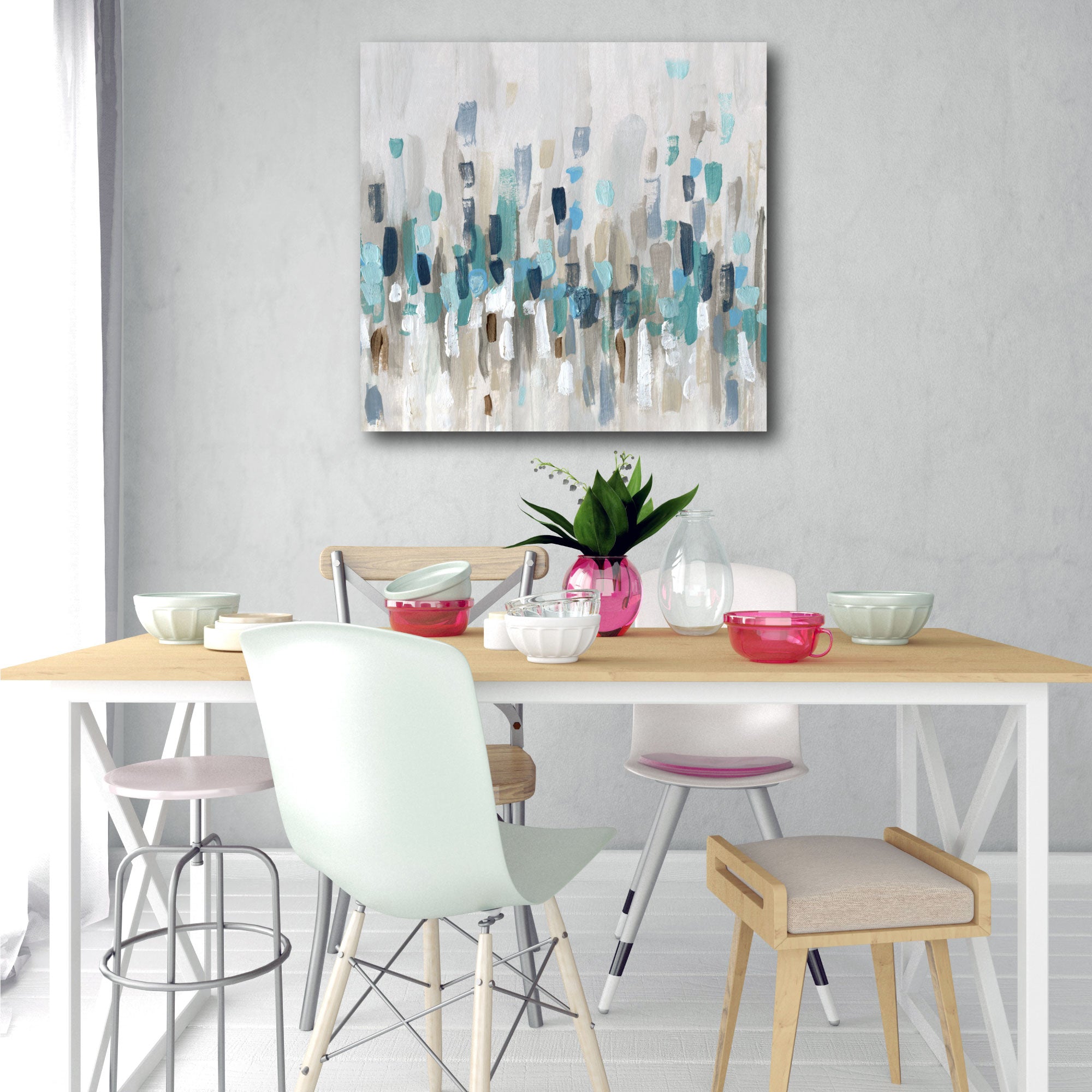 Staccato Blue I - Gallery Wrapped Canvas