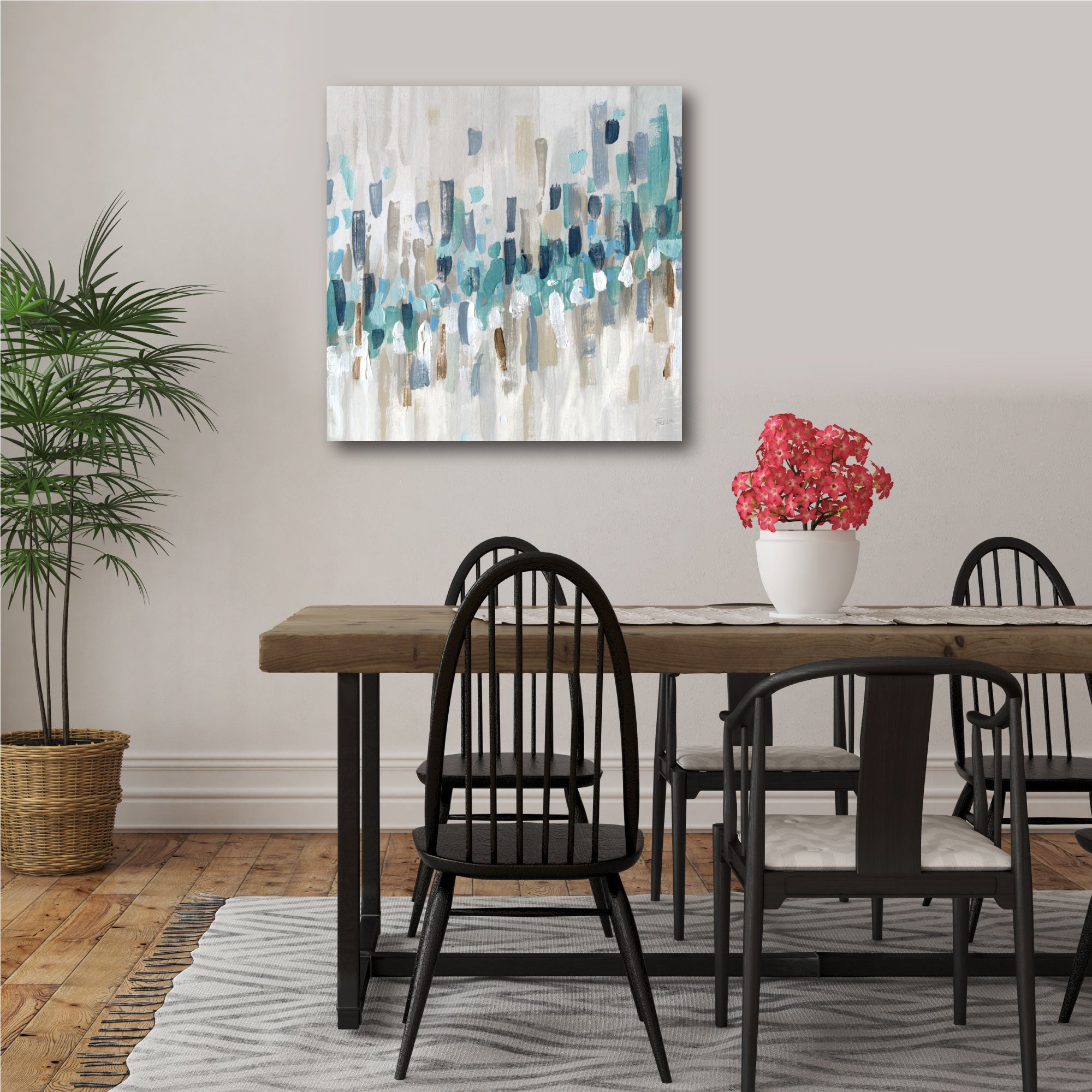 Staccato Blue II - Gallery Wrapped Canvas