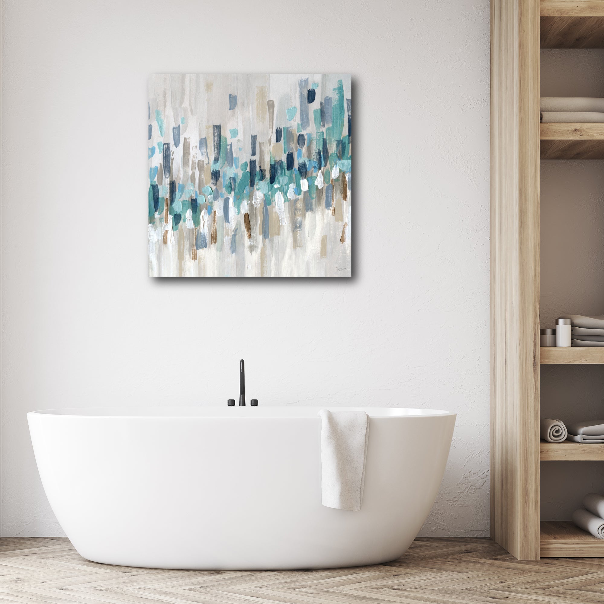 Staccato Blue II - Gallery Wrapped Canvas