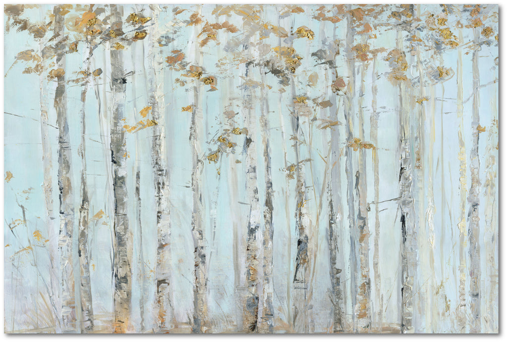 Soft Birch Forest - Gallery Wrapped Canvas