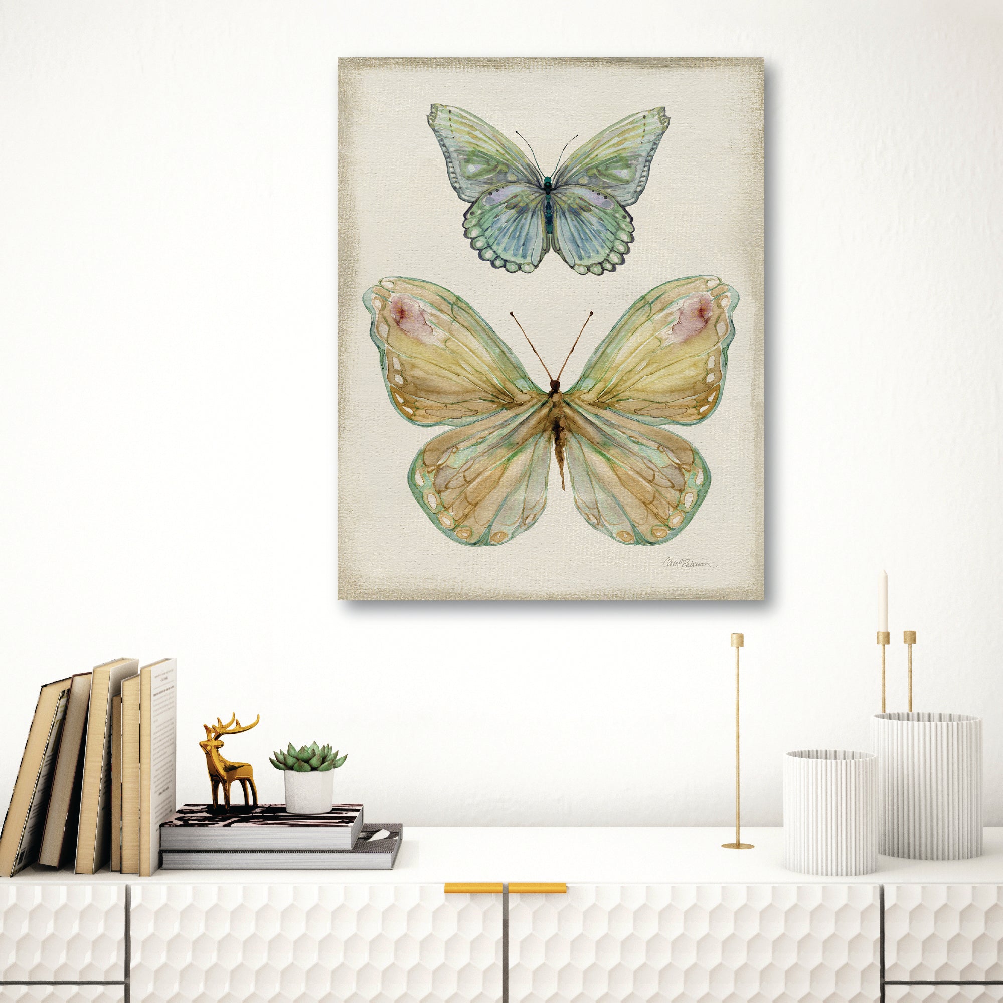 Botanical Butterfly II - Gallery Wrapped Canvas