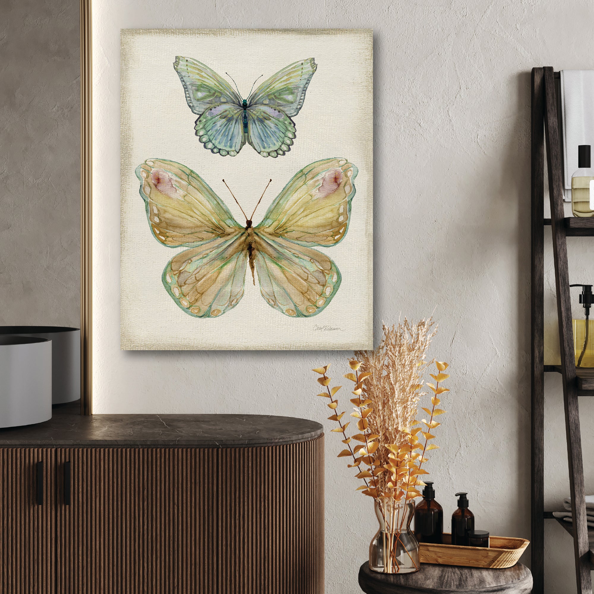 Botanical Butterfly II - Gallery Wrapped Canvas