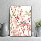 Cherry Blossom Perch - Gallery Wrapped Canvas