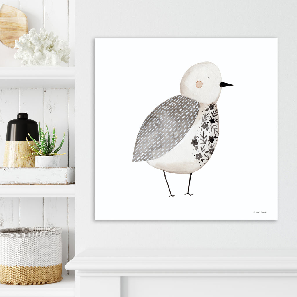 Folk Art Bird I - Gallery Wrapped Canvas