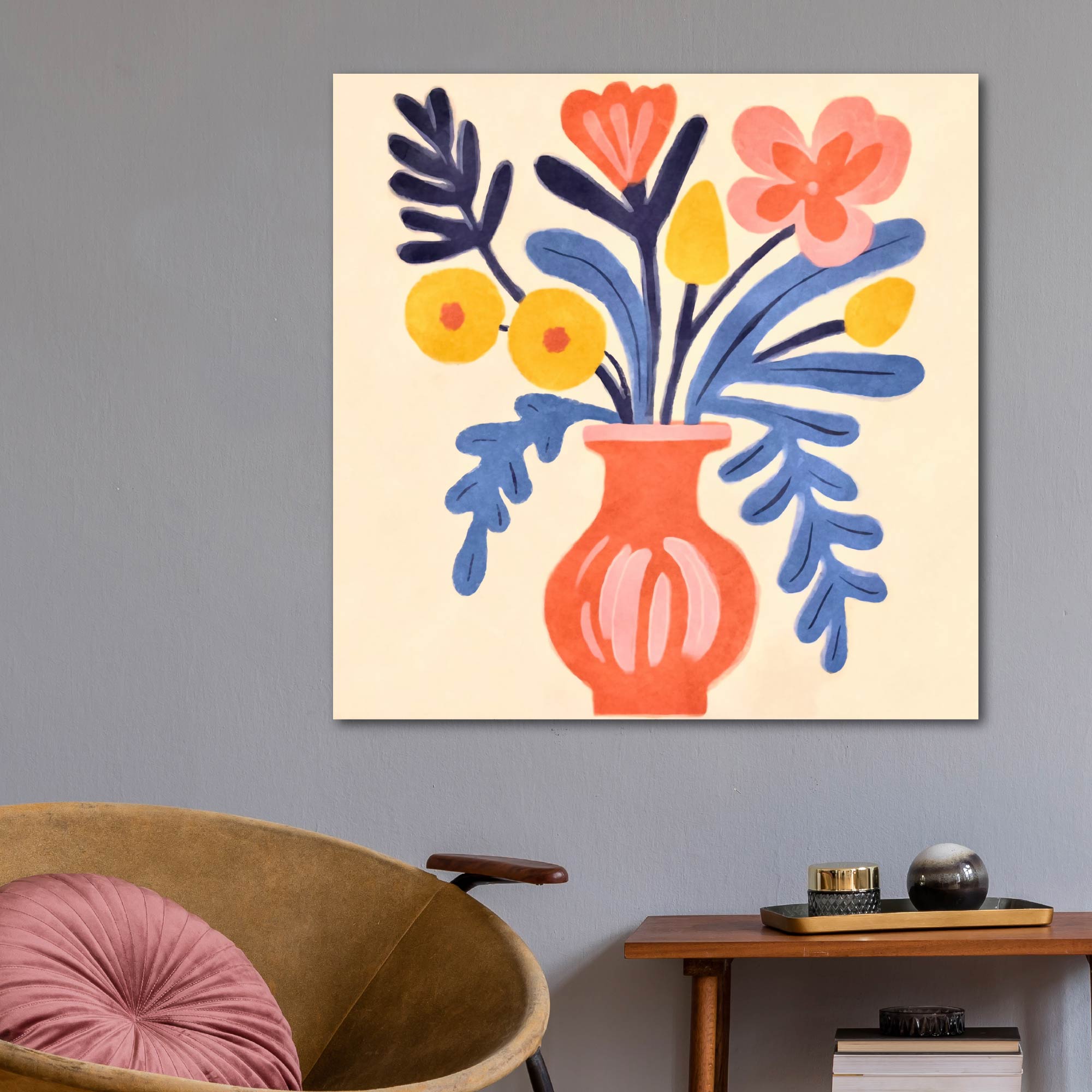 Matisse Bouquet II - Gallery Wrapped Canvas