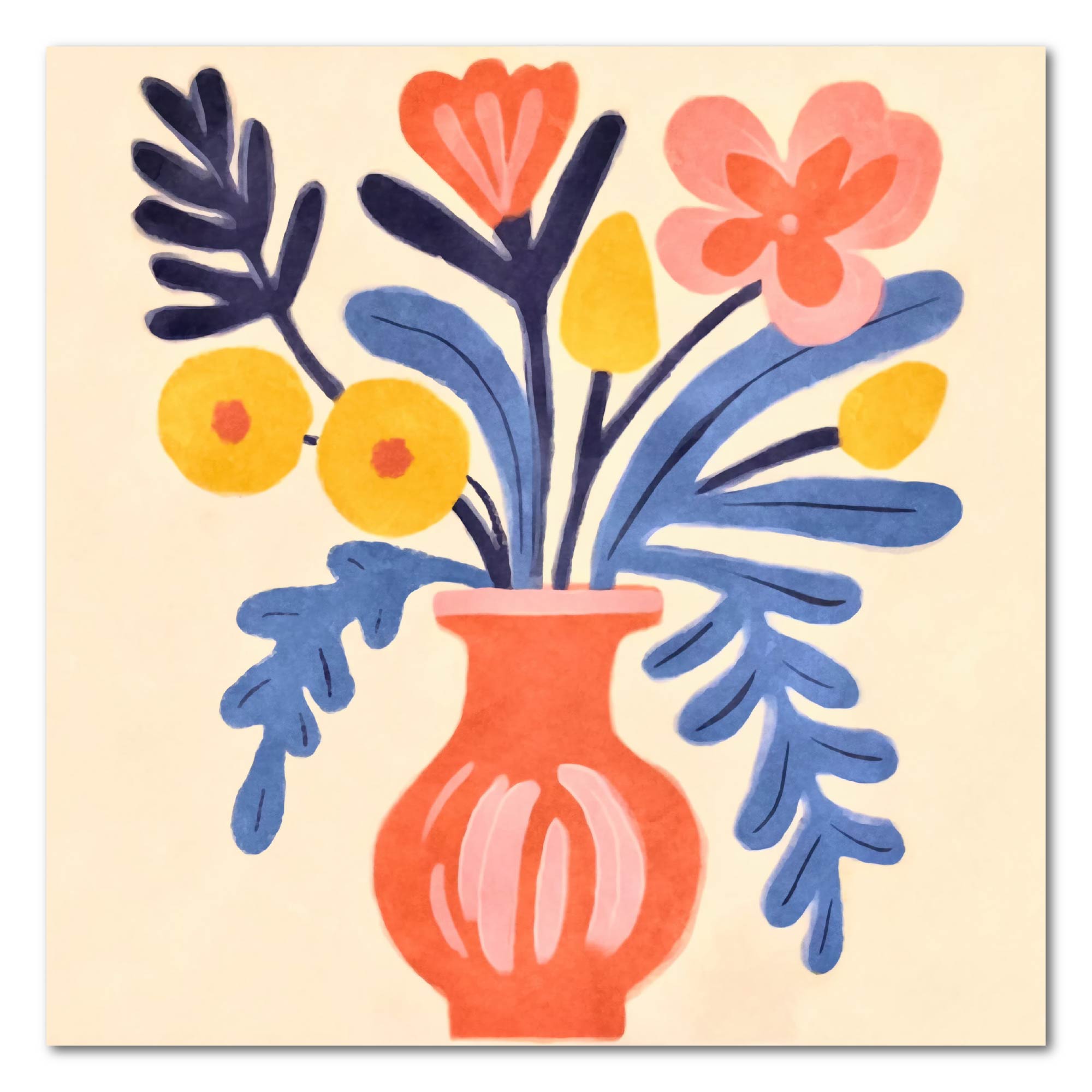 Matisse Bouquet II - Gallery Wrapped Canvas