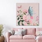 Bird On The Lookout - Gallery Wrapped Canvas
