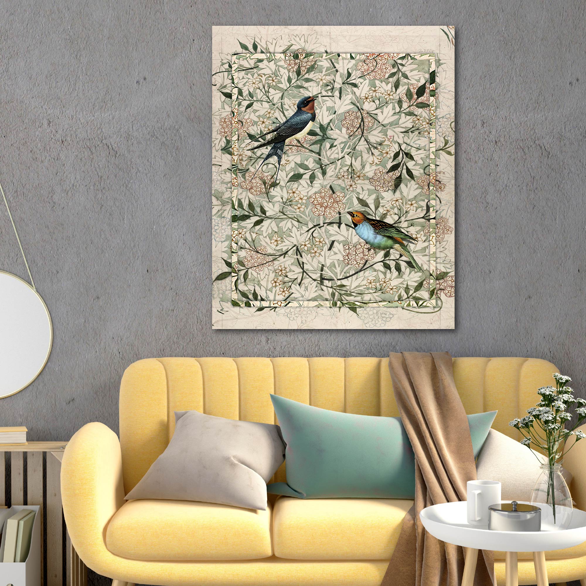 Aviary I - Gallery Wrapped Canvas
