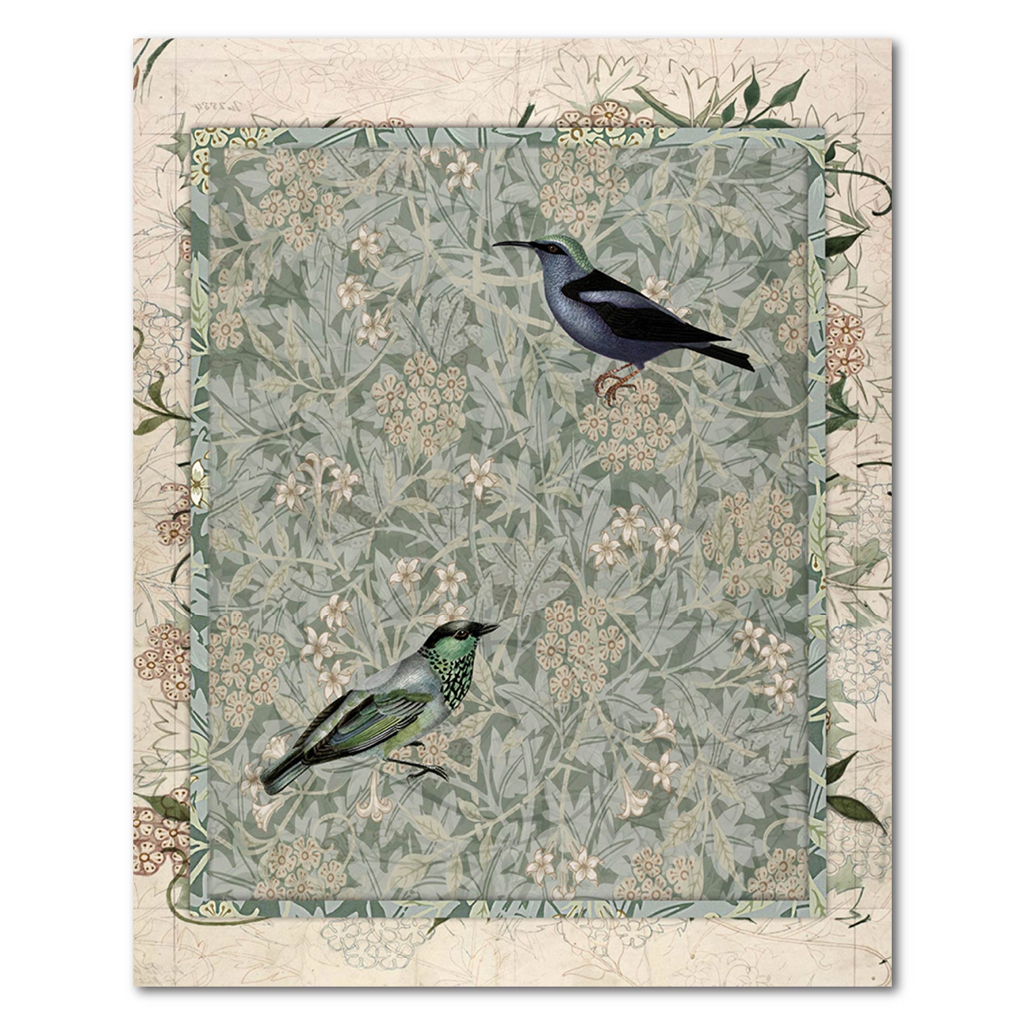 Aviary II - Gallery Wrapped Canvas