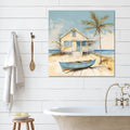 Cottage by the Sea - Gallery Wrapped Canvas