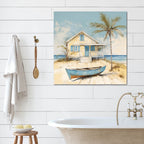 Cottage by the Sea - Gallery Wrapped Canvas