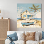 Cottage by the Sea - Gallery Wrapped Canvas