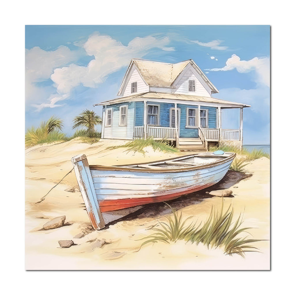 Cottage by the Sea II - Gallery Wrapped Canvas