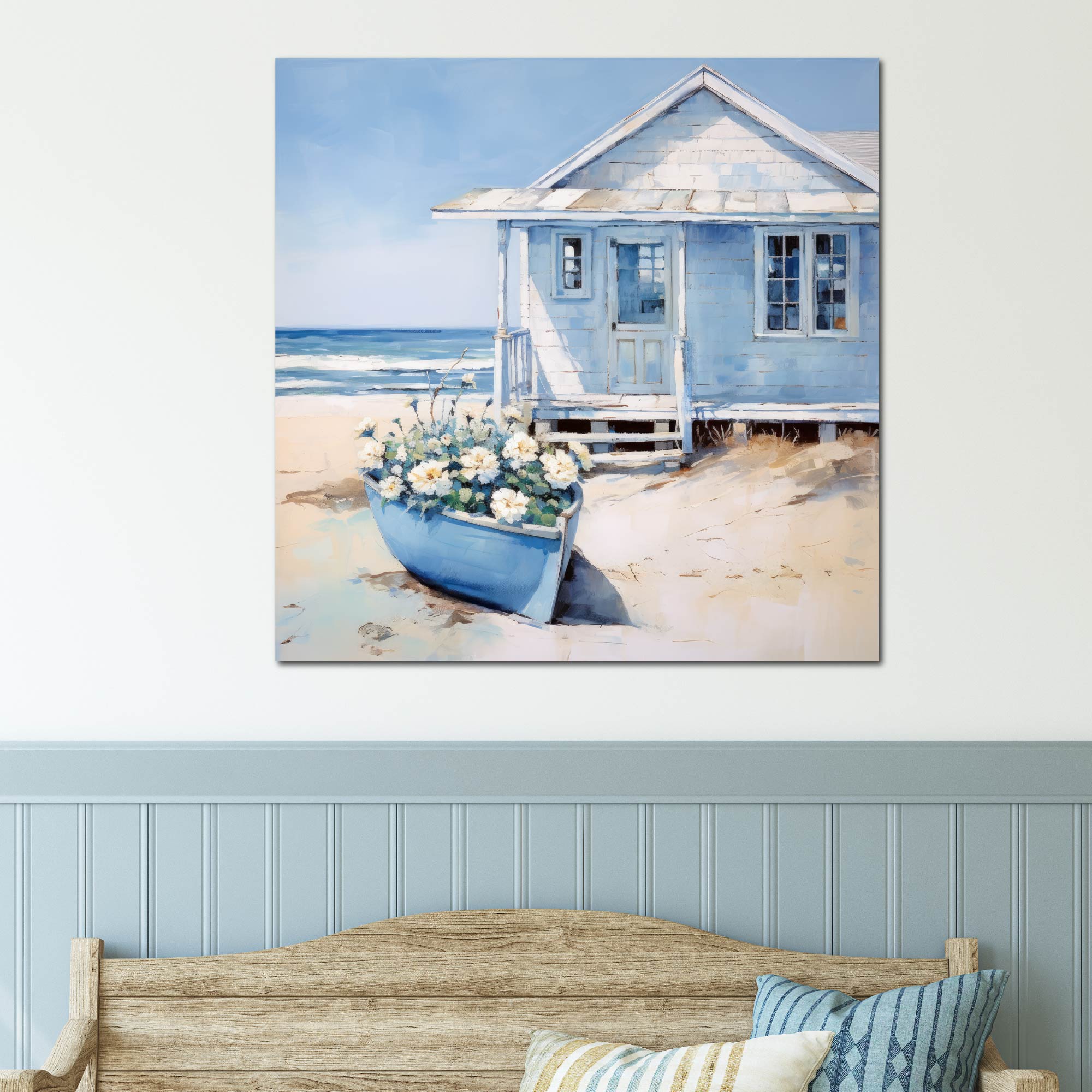 Cottage by the Sea IV - Gallery Wrapped Canvas