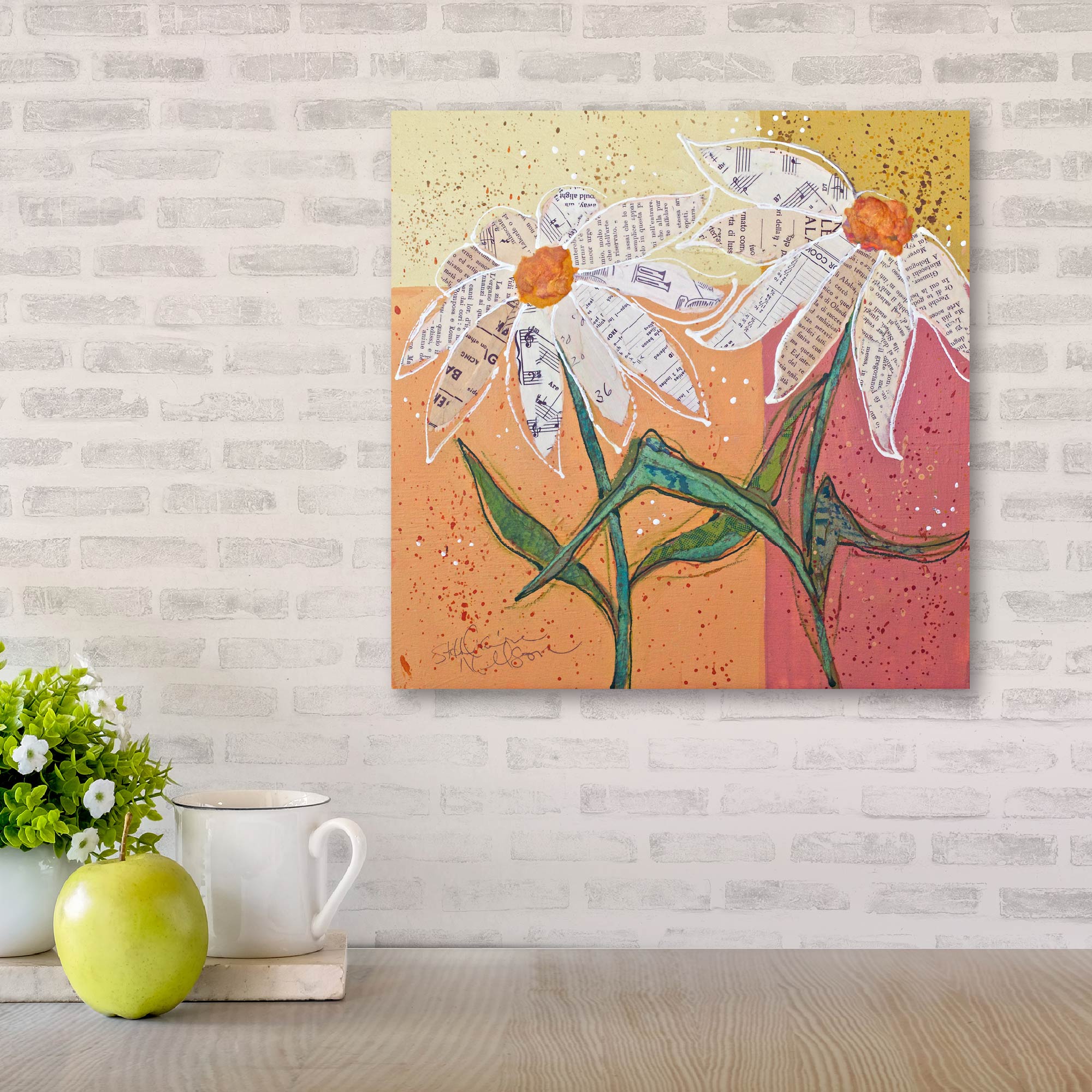 Literary Bouquet - Gallery Wrapped Canvas