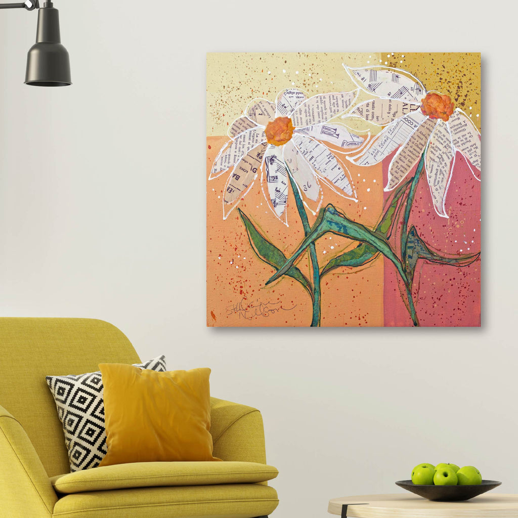 Literary Bouquet - Gallery Wrapped Canvas