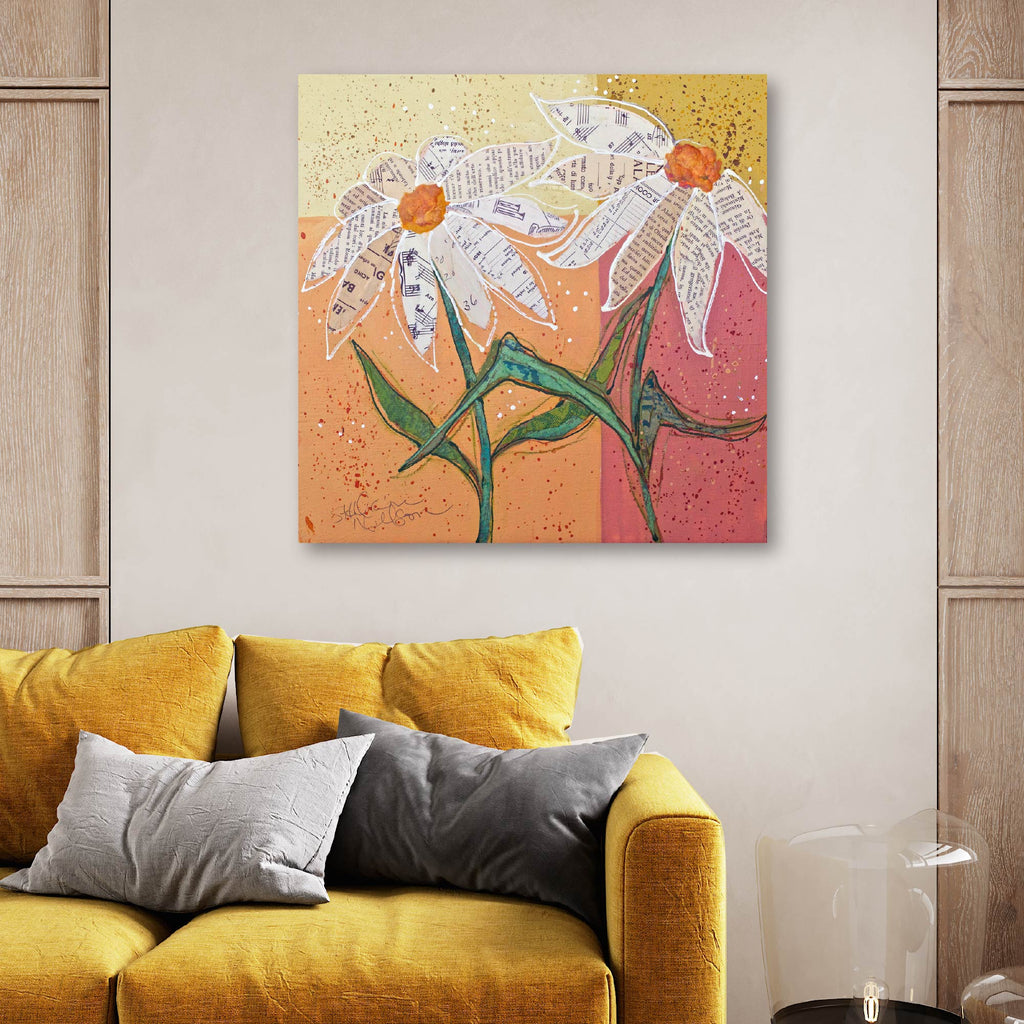 Literary Bouquet - Gallery Wrapped Canvas