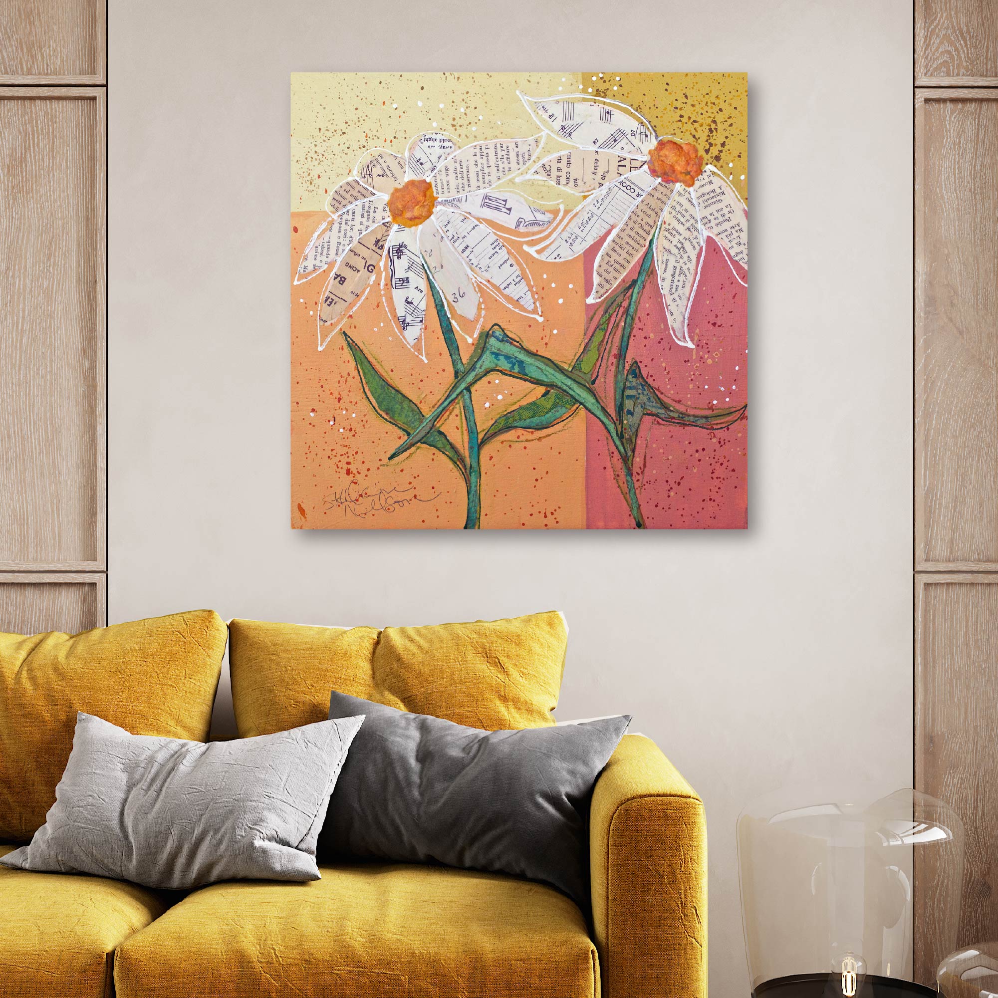Literary Bouquet - Gallery Wrapped Canvas