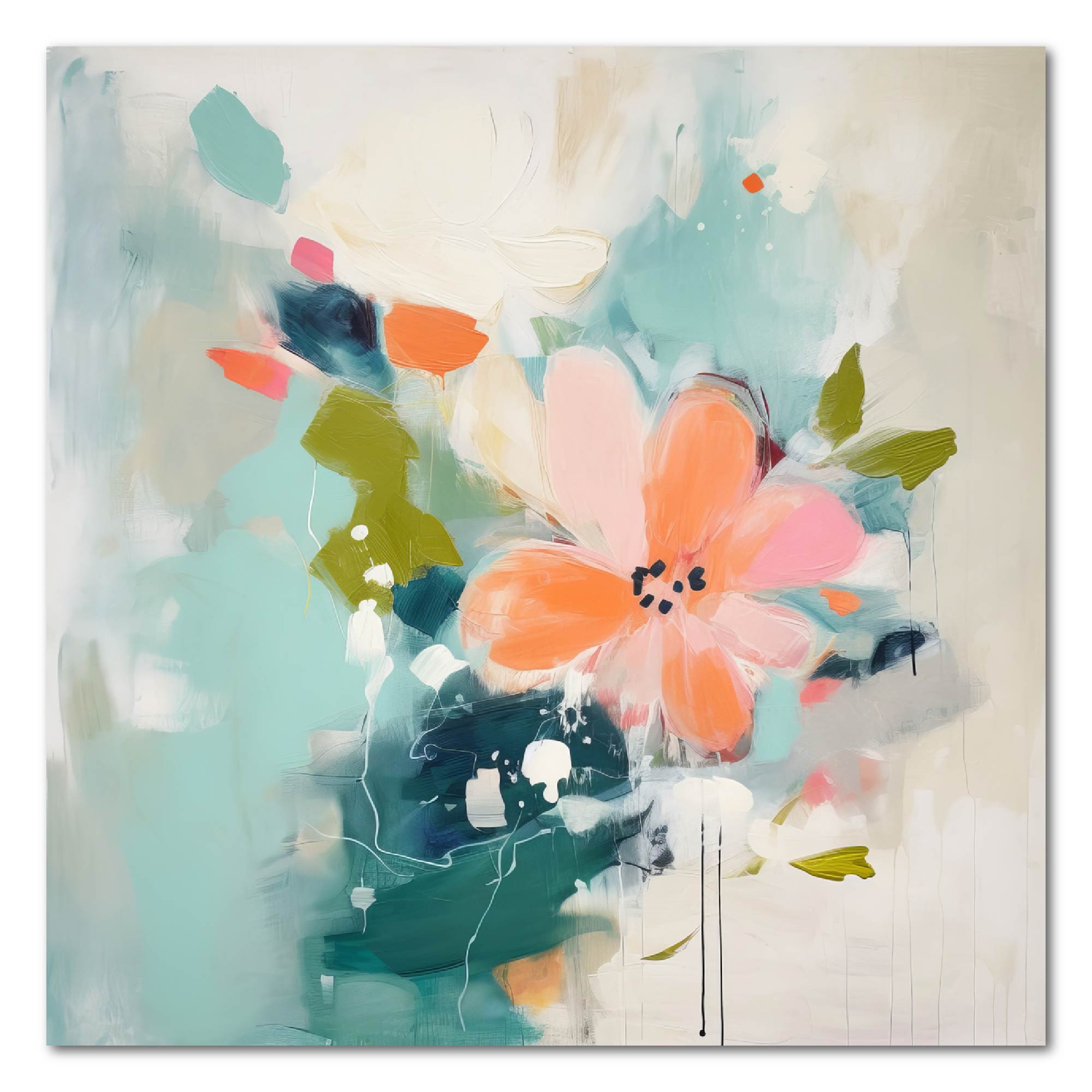 Blossoms in Bold Strokes - Gallery Wrapped Canvas