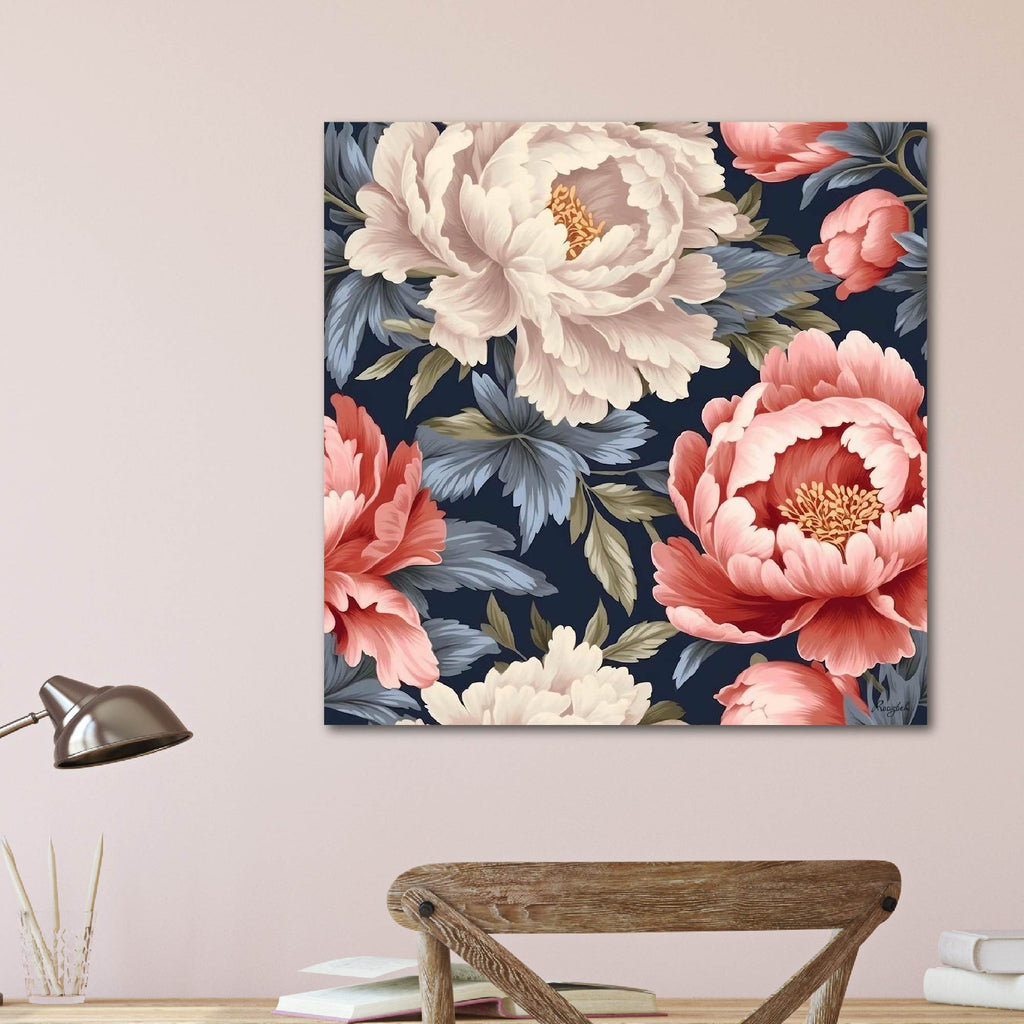 Floral Pattern - Gallery Wrapped Canvas