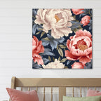 Floral Pattern - Gallery Wrapped Canvas