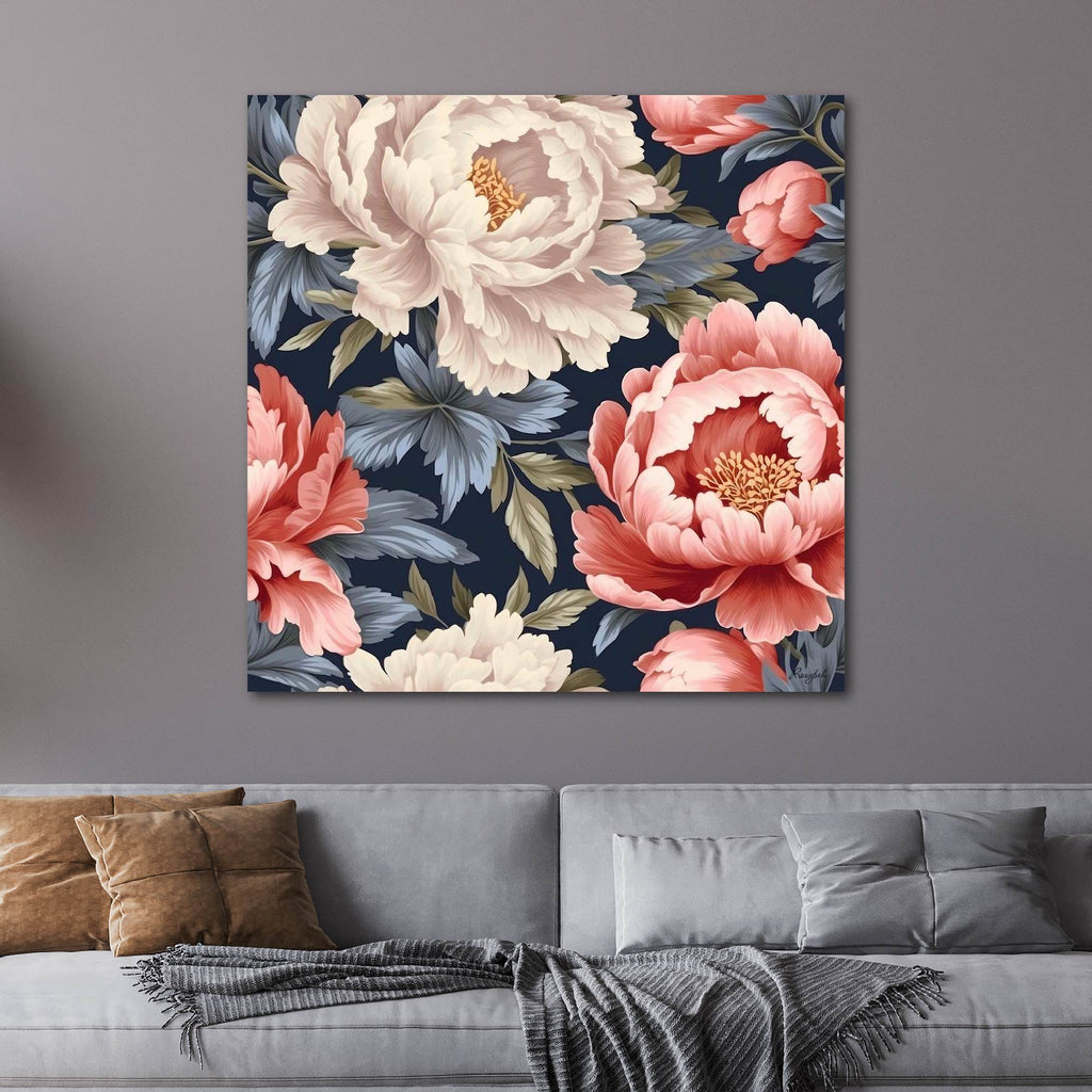 Floral Pattern - Gallery Wrapped Canvas