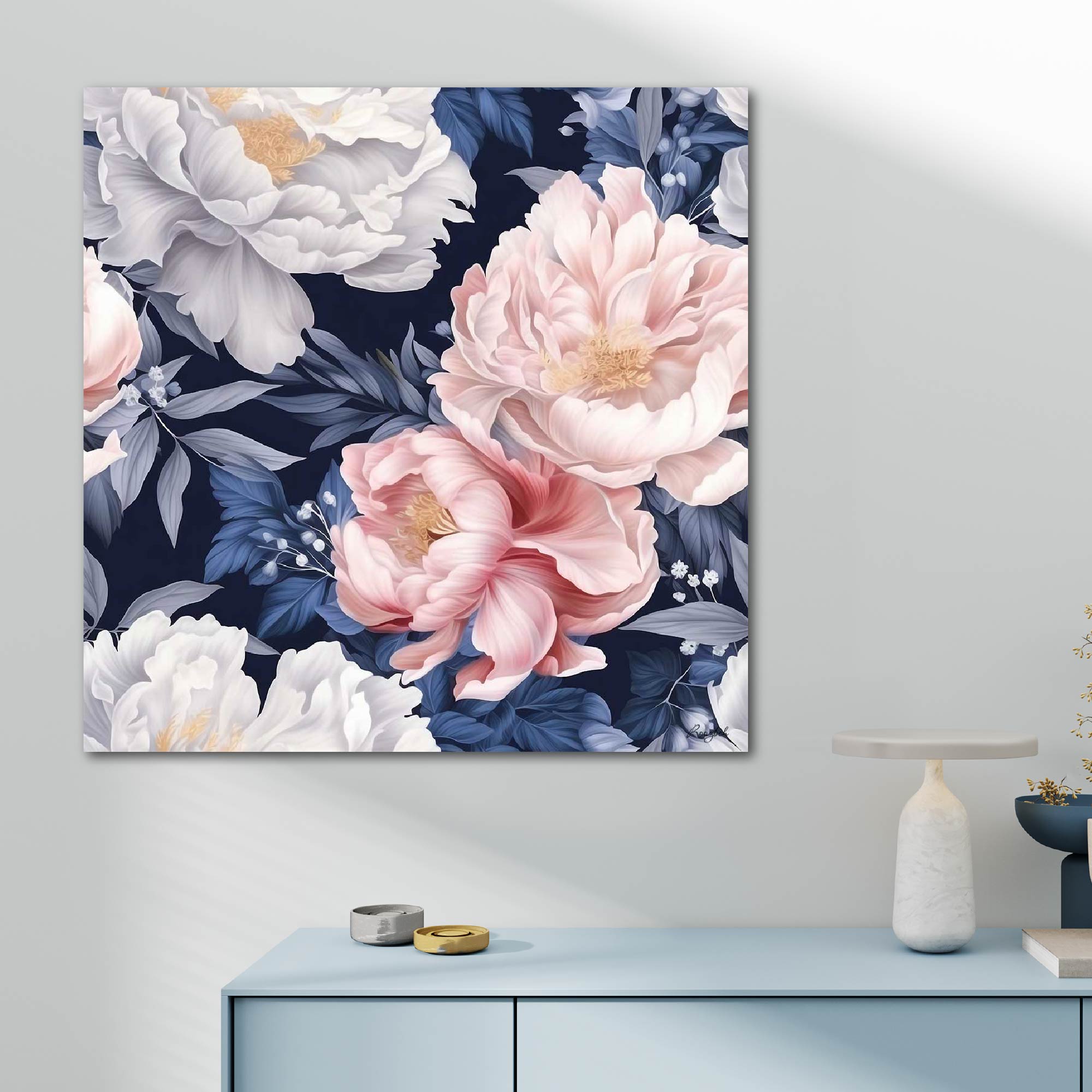 Floral Pattern II - Gallery Wrapped Canvas