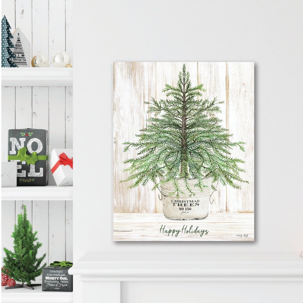 Happy Holidays Tree - Gallery Wrapped Canvas