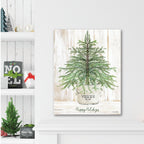 Happy Holidays Tree - Gallery Wrapped Canvas