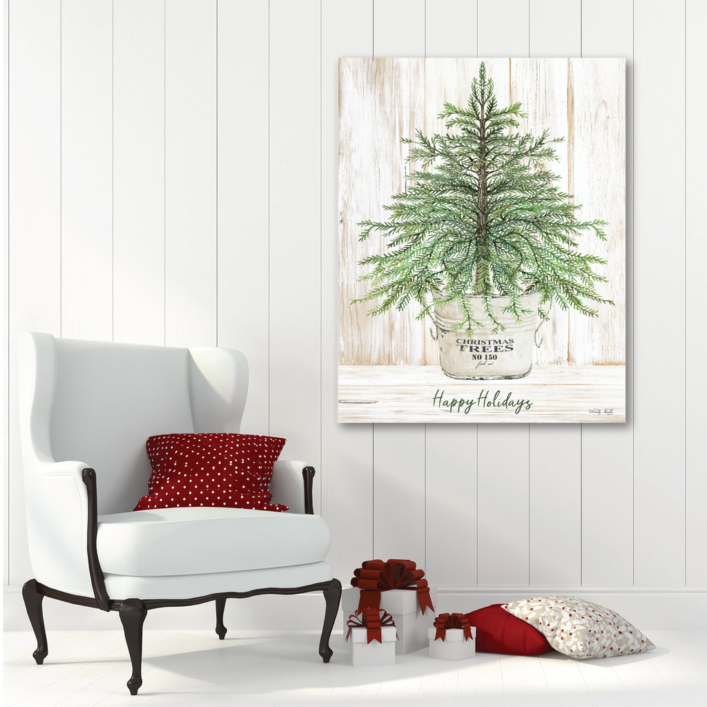 Happy Holidays Tree - Gallery Wrapped Canvas