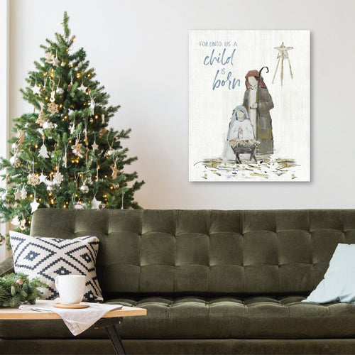 Child Is Born - Gallery Wrapped Canvas Wall Art