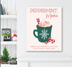 Peppermint Wishes - Gallery Wrapped Canvas Wall Art