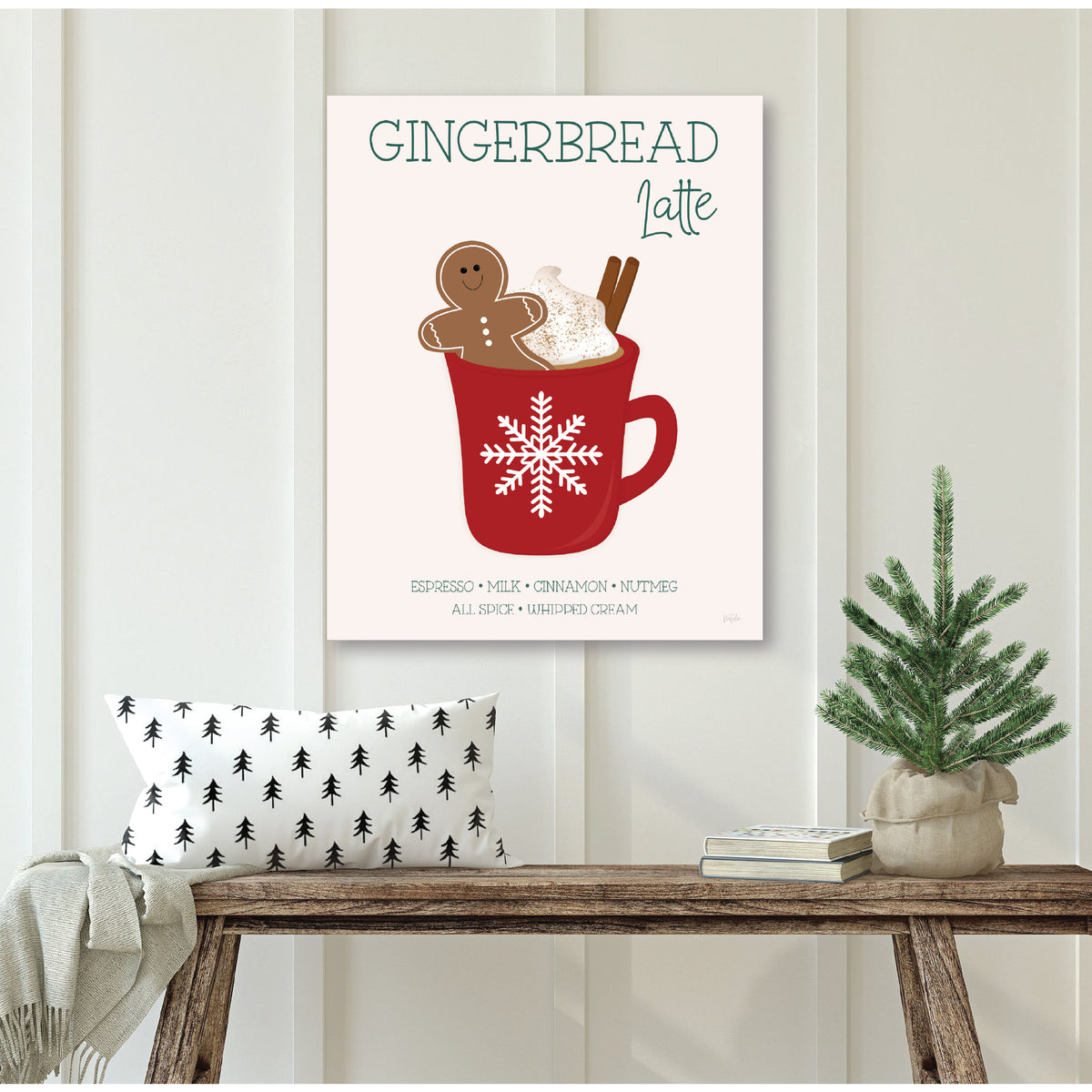 Gingerbread Latte - Gallery Wrapped Canvas Wall Art