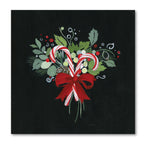Candy Cane Sprig - Gallery Wrapped Canvas Wall Art