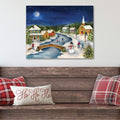 Winter Village - Gallery Wrapped Canvas Wall Art