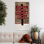 North Pole - Gallery Wrapped Canvas Wall Art
